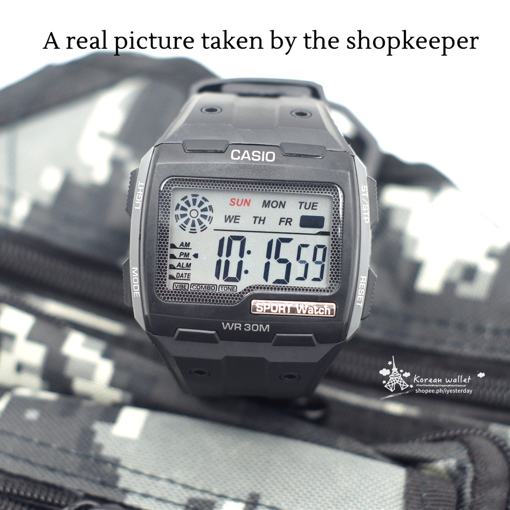 casio large display digital watch