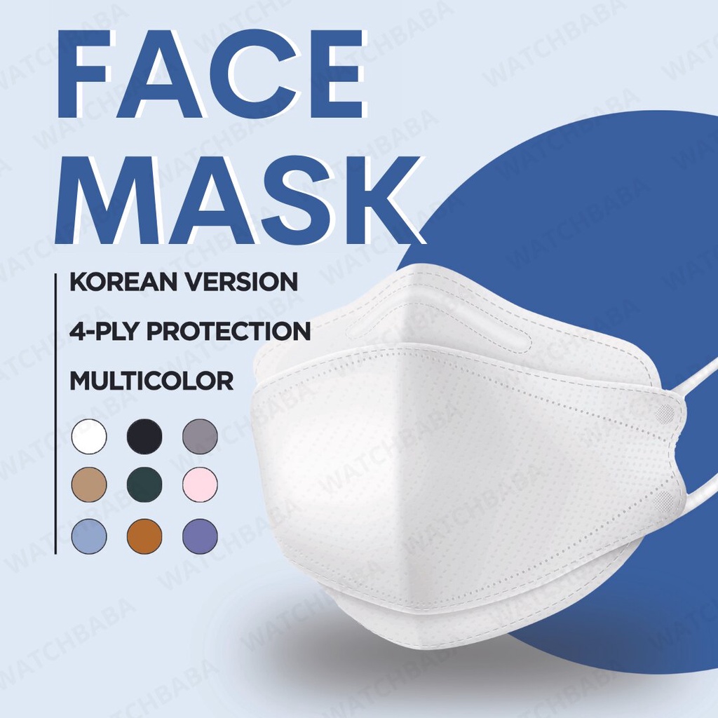 10PCS KF94 mask nonwoven protective filter 3D Korean maskKF94