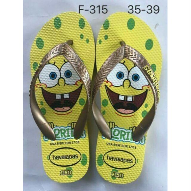 spongebob havaianas