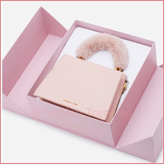 charles and keith wallet pink