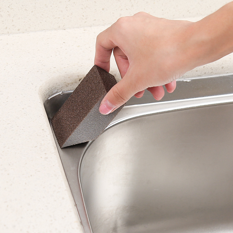 1Pcs Household Magic Carborundum Nano Cleaning Sponge / Kitchen Derusting Decontamination Dishcloth Emery Cleaning Eraser / Brush Rub Pan Pot Dish Cleaning Wipe Sponge / Kitchen Cleaner Tools / Kitchen Utensils