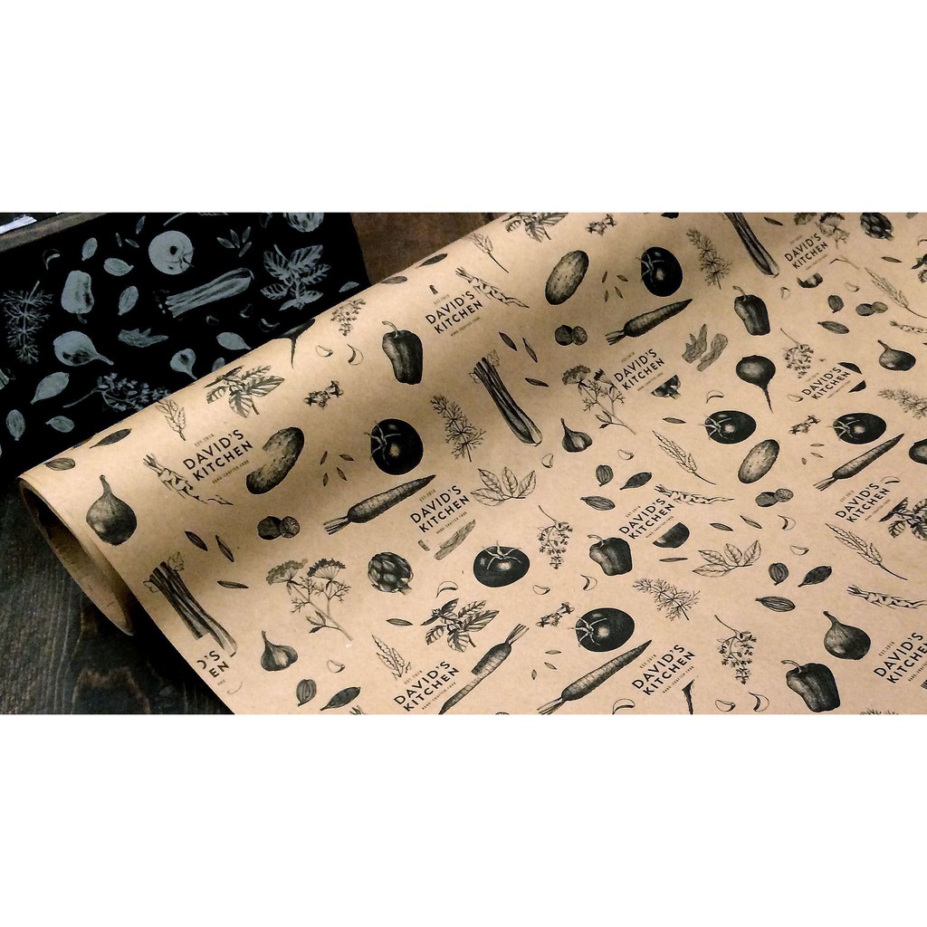 Download 10pcs CUSTOMIZED Kraft Wrappers -Black Print Only- brown vintage wrapping paper logo packaging ...