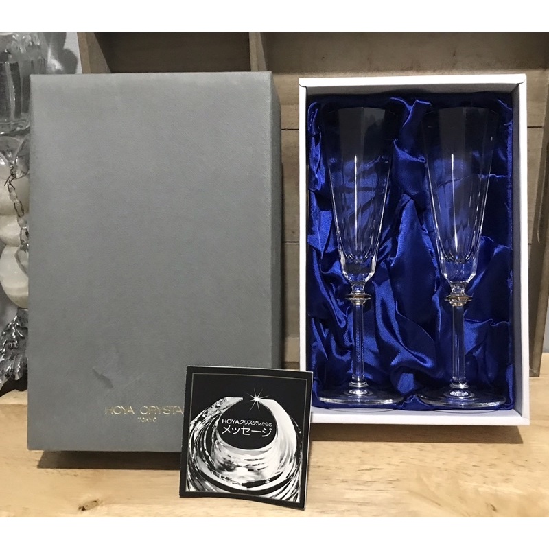 Hoya crystal couples wine glass Shopee Philippines