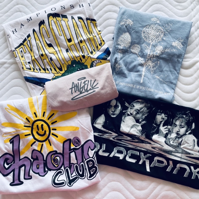 H&M Divided Oversized Crop Tops Pop Blackpink NASA Band Statement Cartoon  Tees Part 2 | Shopee Philippines