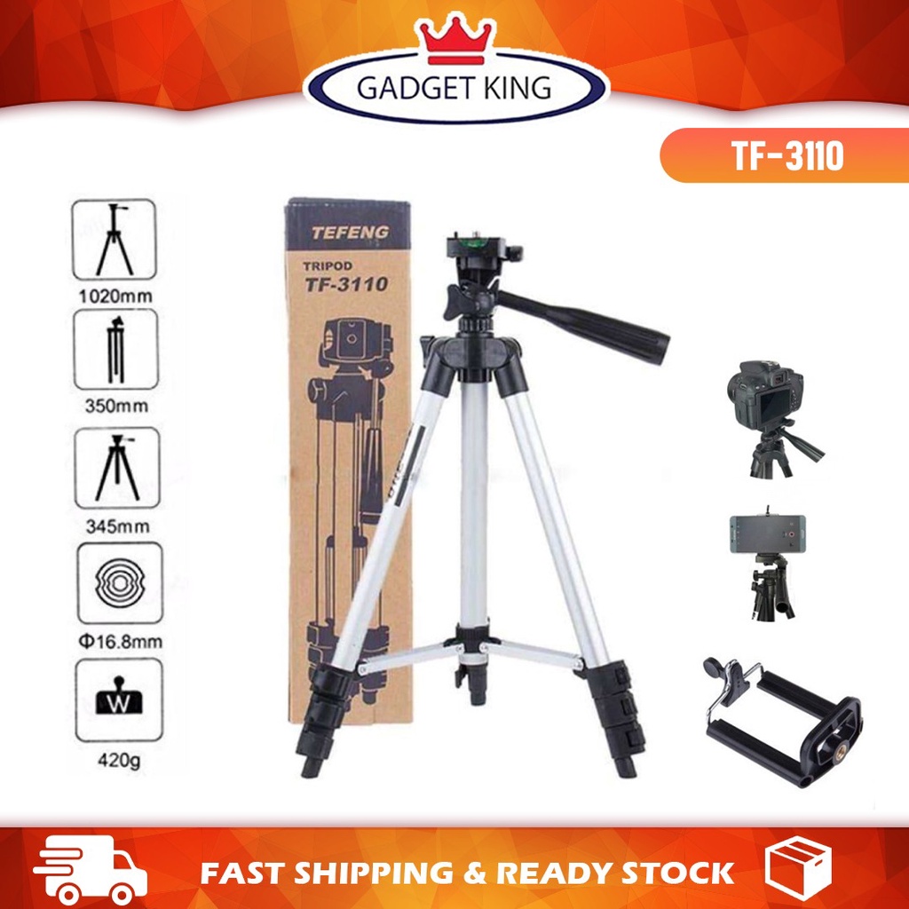 GADGETKING Tefeng Tripod TF-3110 Portable Tripod Stand for Phone DSLR