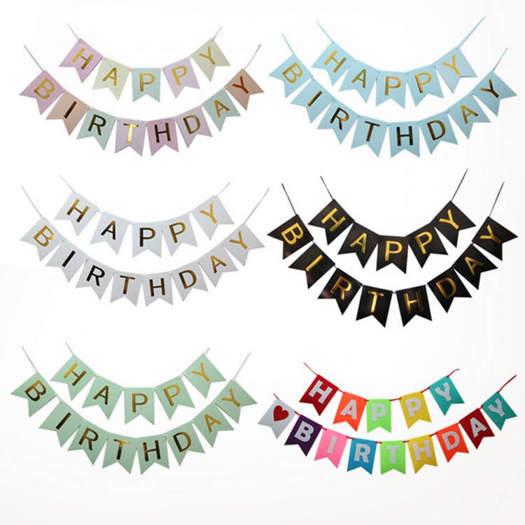 Party Bunting Banner Garland Birthday Graduation Anytime Decoration