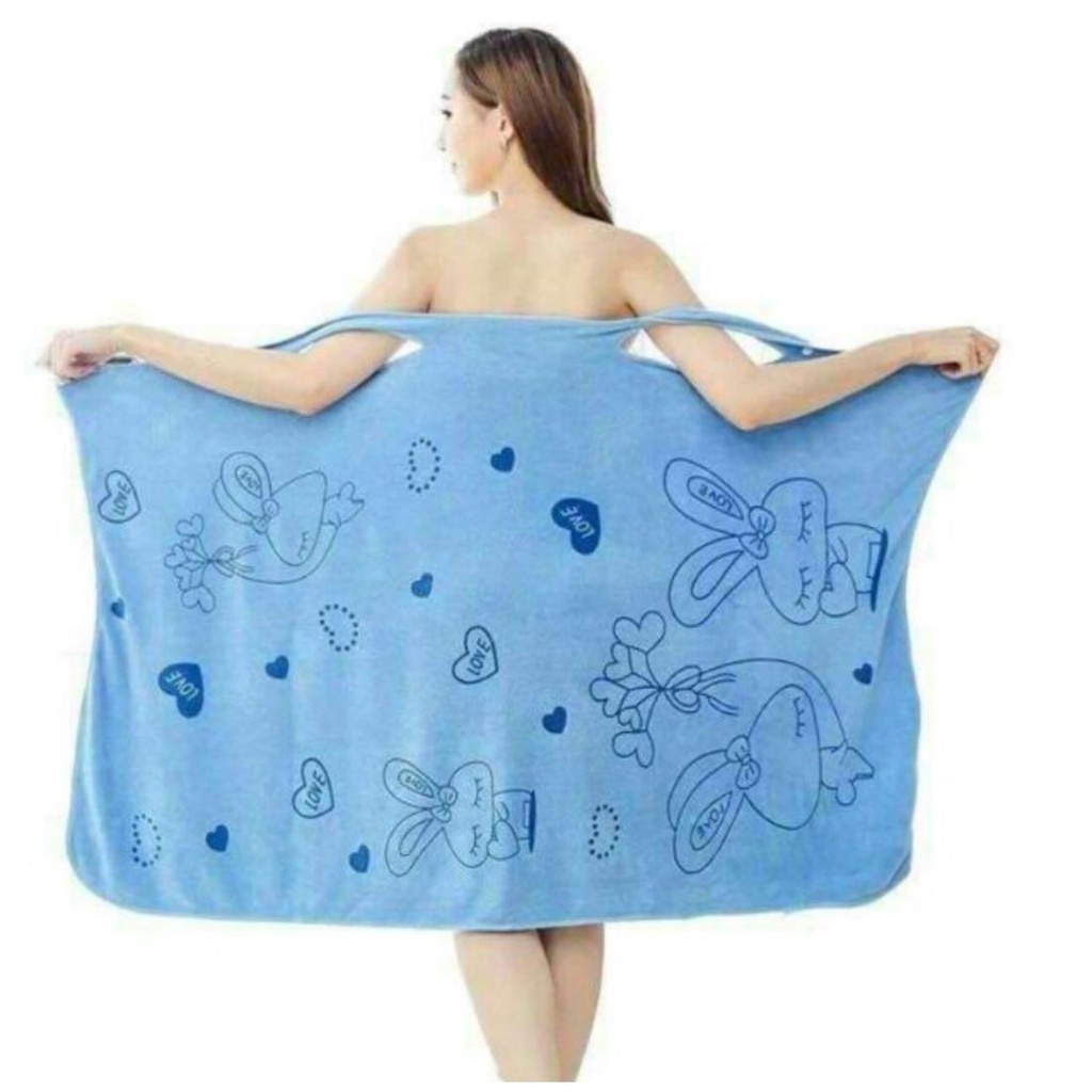 Microsoft towel bath robes magic bath towel (COLOR MAY VARY) | Shopee ...