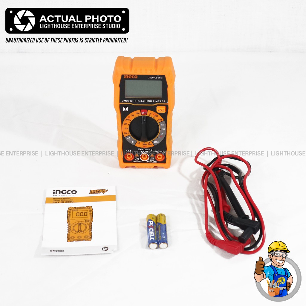 INGCO 2000 Counts Digital Multimeter (DM2002) *LIGHTHOUSE ENTERPRISE*