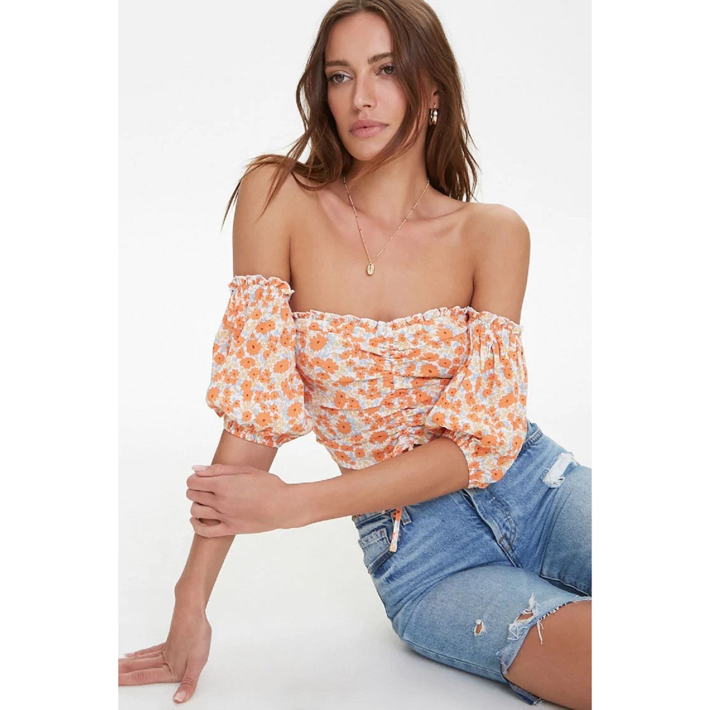 woven crop top forever 21