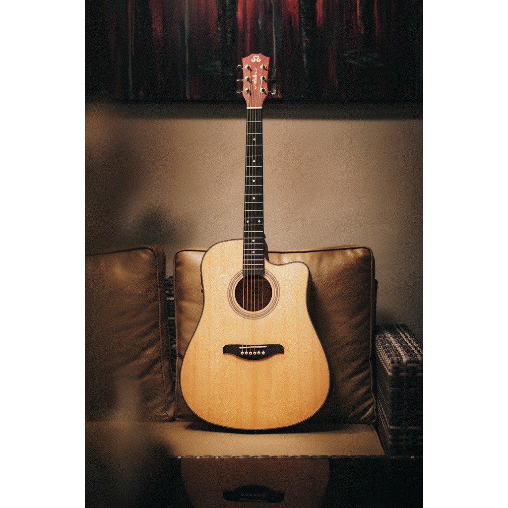 Slick 310C EQ 41'inches Acoustic Guitar with Trussrod Builtin KLT10B
