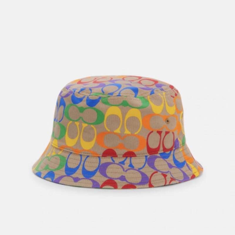 Coach Rainbow Signature Bucket Hat Shopee Philippines