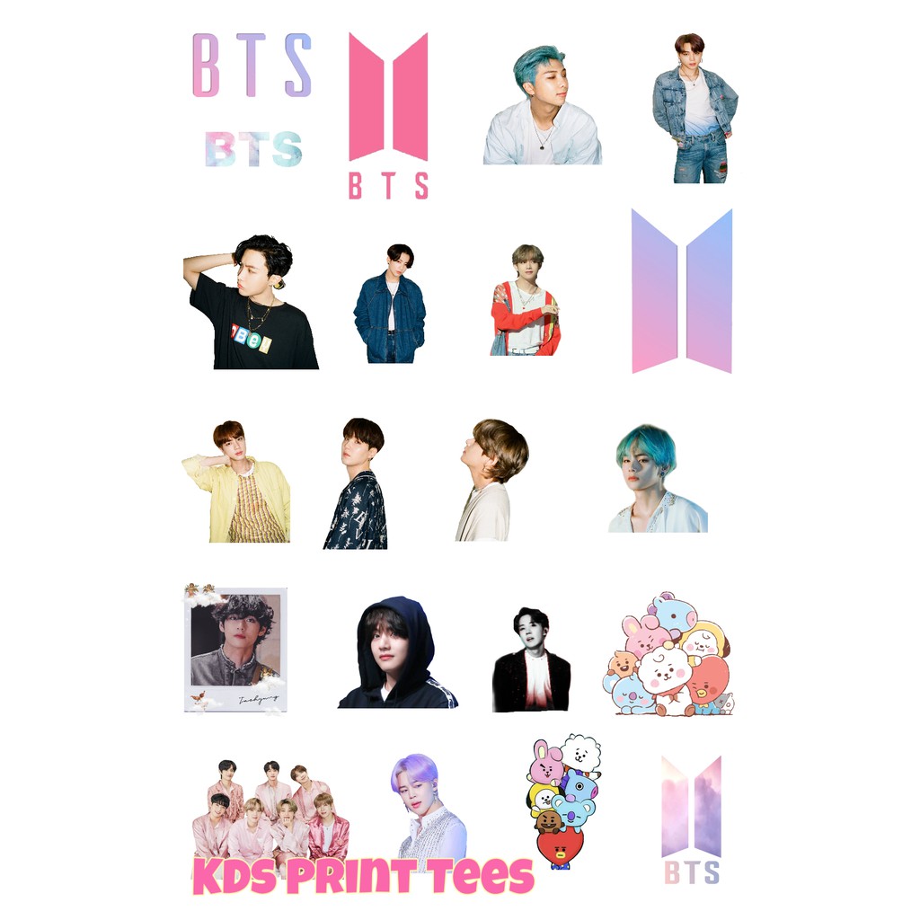 bts and bt 21 waterproof stickers shopee philippines