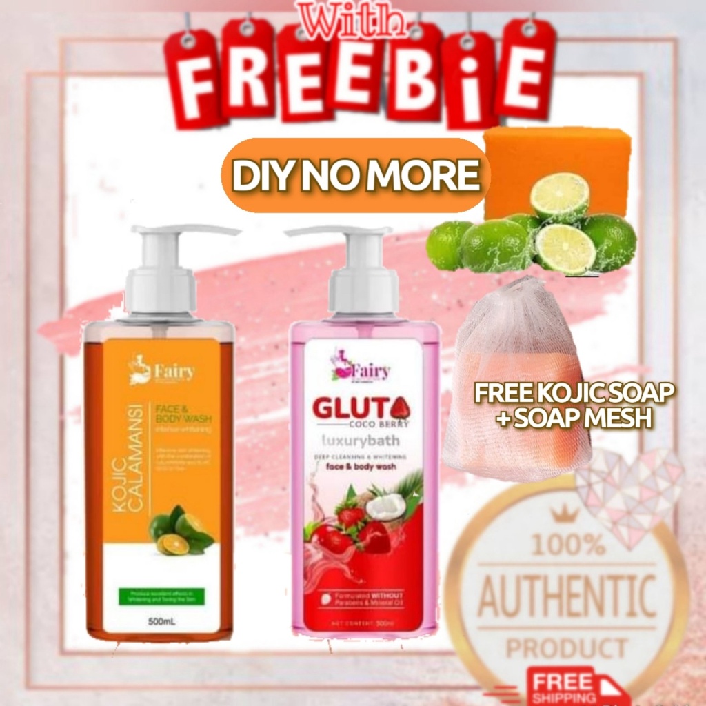 Kojic Kalamansi Face & Body Liquid Soap 500ml by fbp w/ FREE KOJIC SOAP