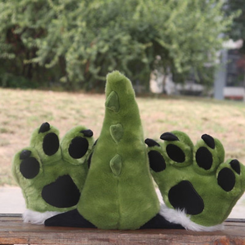 plush dinosaur tails