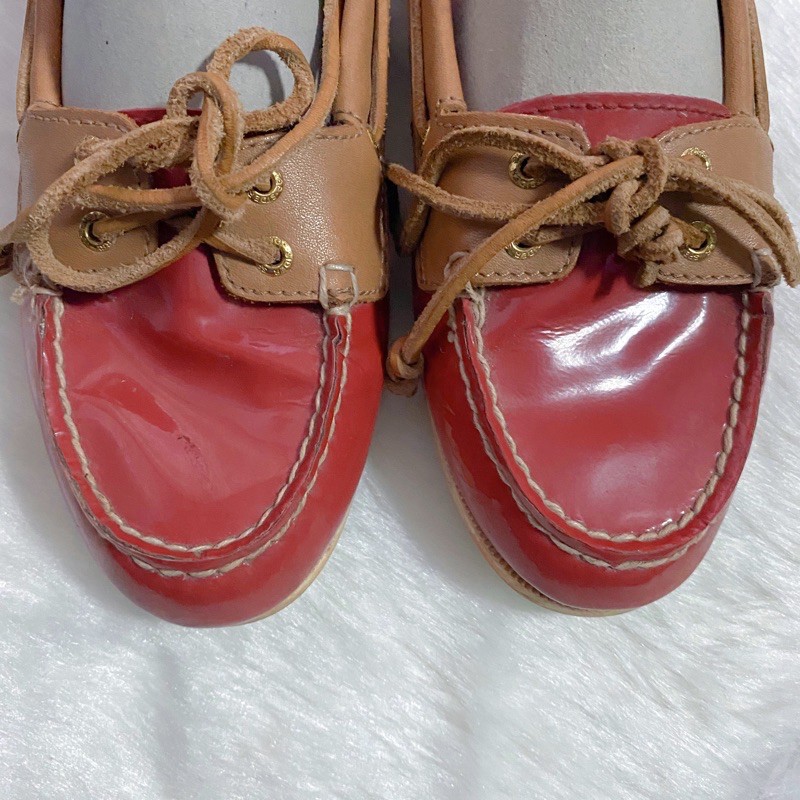 Sperry Top-Sider loafers (red) | Shopee Philippines