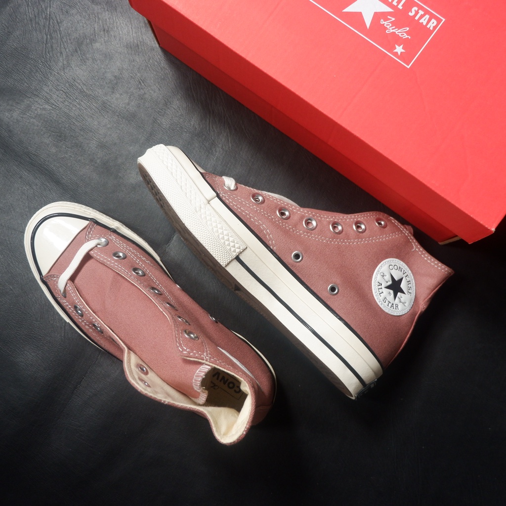 HOT ITEM !! Light Coffee Old Rose Chuck Taylor 70s Converse high Top Rubber  Shoes | Shopee Philippines