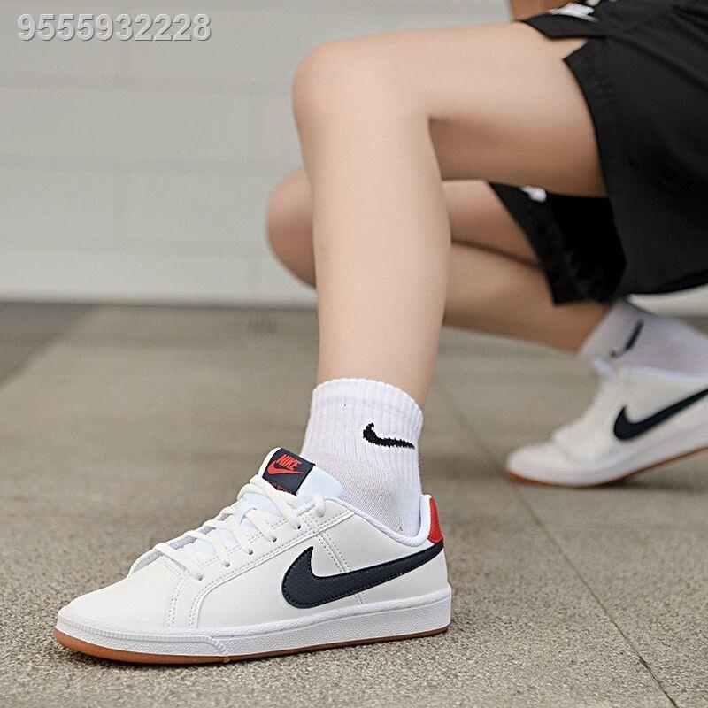 Nike Nike Court ROYALE Pambabaeng Klasikong Puting Sapatos na Sports ...