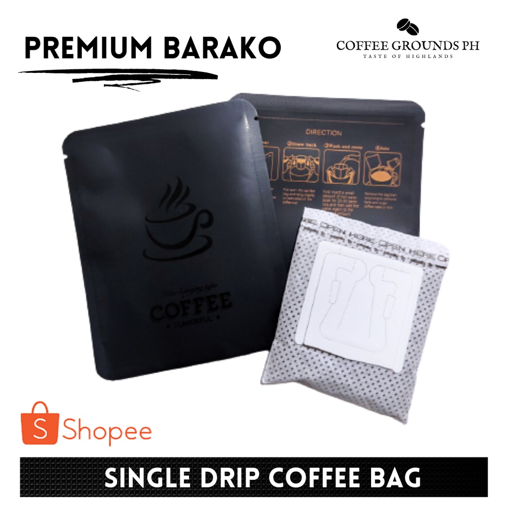 Coffee Grounds PH Premium Barako Single Serve Coffee Drip 13g Drip