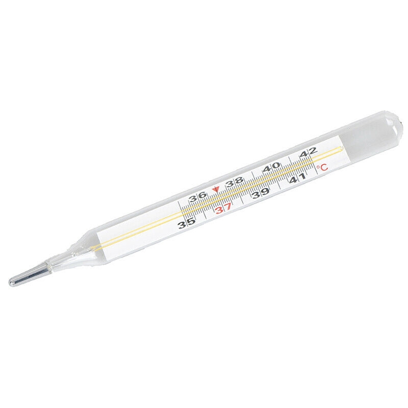 Dual Scale Geratherm Classic Rectal Red Clinical Glass Mercury-Free Thermometer