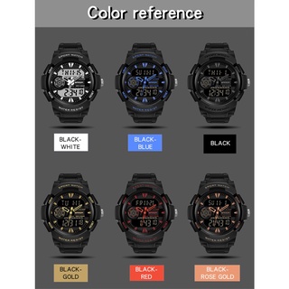 SANDA Fashion Outdoor Sport Watch Men Multifunction Watches Alarm Clock Chrono 5Bar Waterproof Digital Watch #8