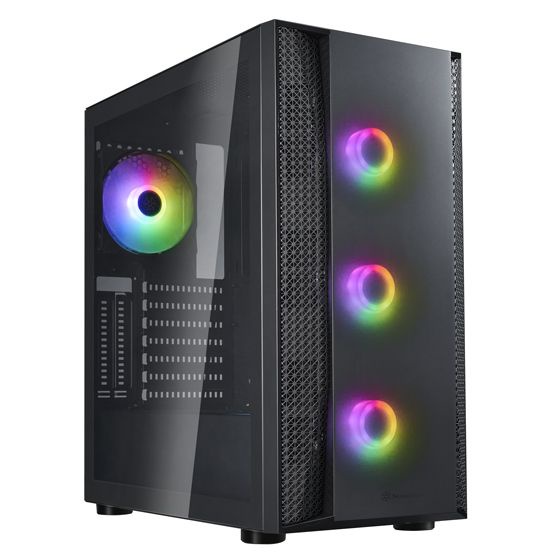 SST-FAB1B-PRO V2 SilverStone FARA B1 ARGB TG Window ATX Chassis - Black ...