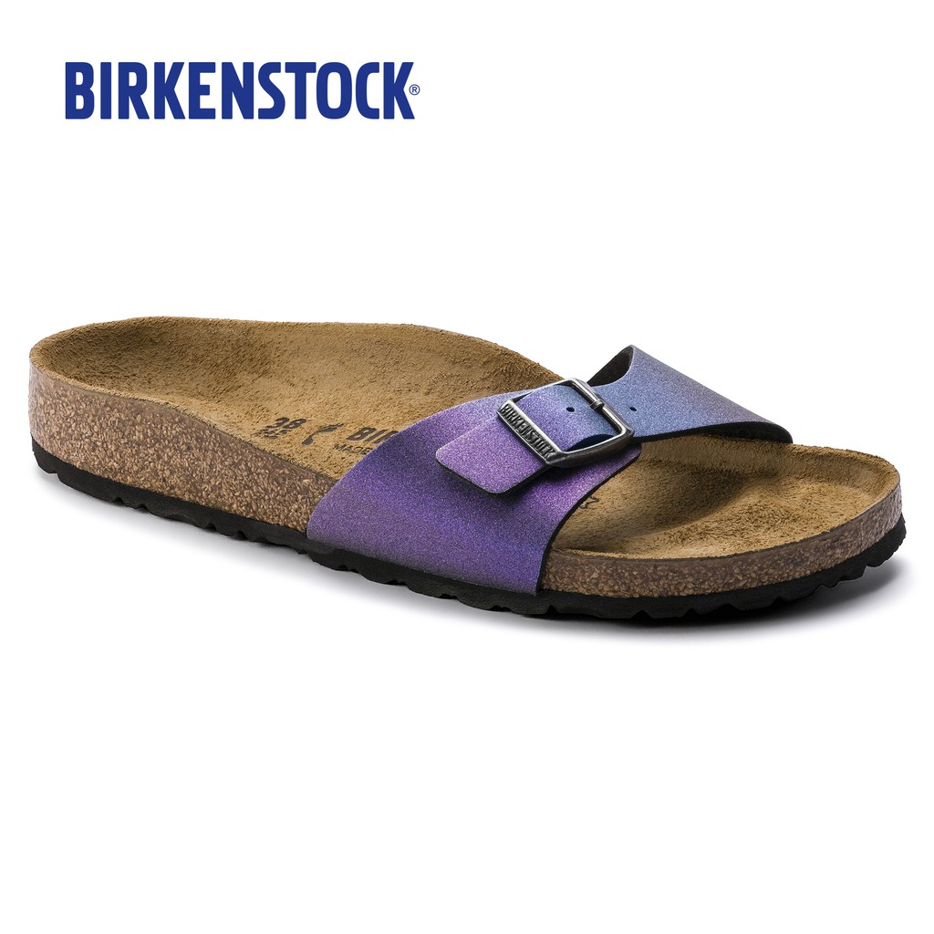 purple metallic birkenstocks