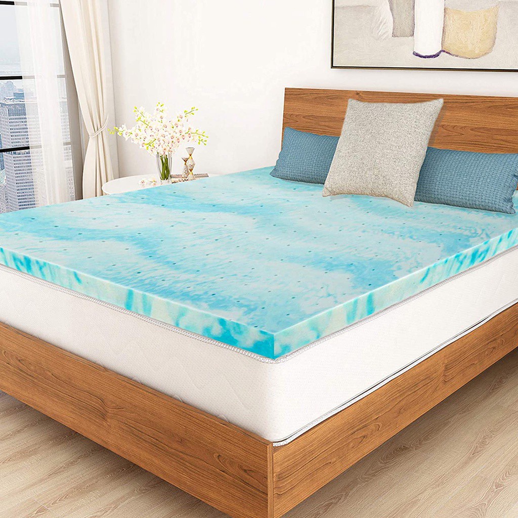 Mattress Topper 3 Inch Gel Memory Foam Mattress Topper With Ventilated Design Shopee Philippines