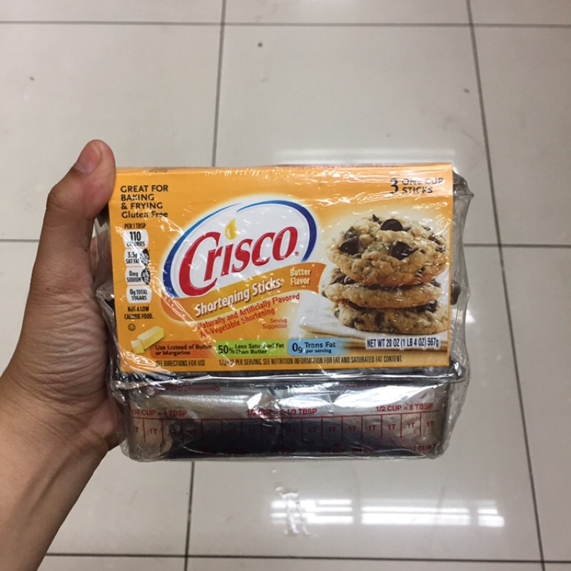 CRISCO SHORTENING BAKING STICKS BUTTER FLAVOR & ALL VEGETABLE
