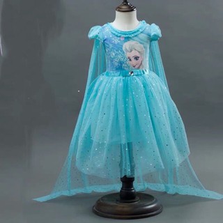 frozen gown for 7th birthday