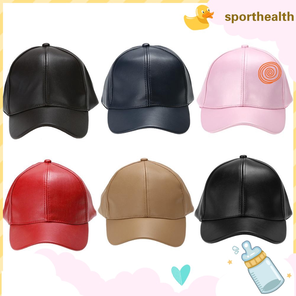 men's leather baseball caps