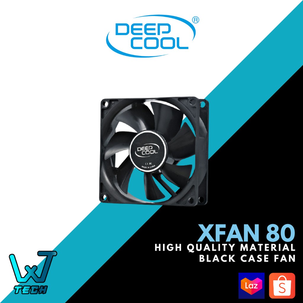 Deepcool XFAN 80 Black Case Fan (DPFDCXF80) Shopee Philippines