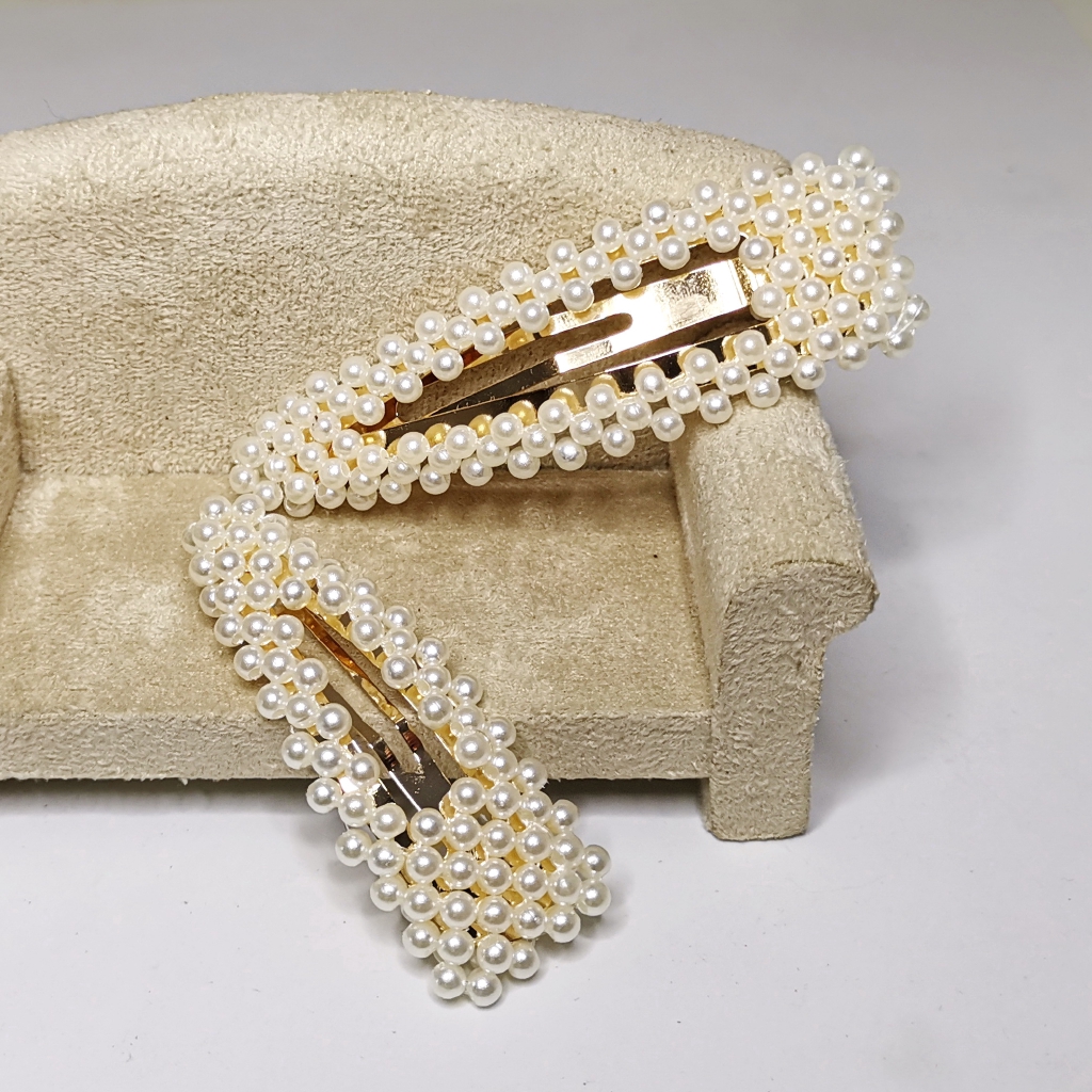 Fashion Jewelry Hair Clip Retro Sweet Pearl Clips Shopee Philippines