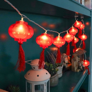 [ CNY Product ] 2 Meters USB Spring Festival Lantern Light Battery Operated Chinese New Year Red Lantern String Lamp Multi Color Outdoor Garden Christmas Night Lights Home Party Wedding festivals Lighting Decor #9