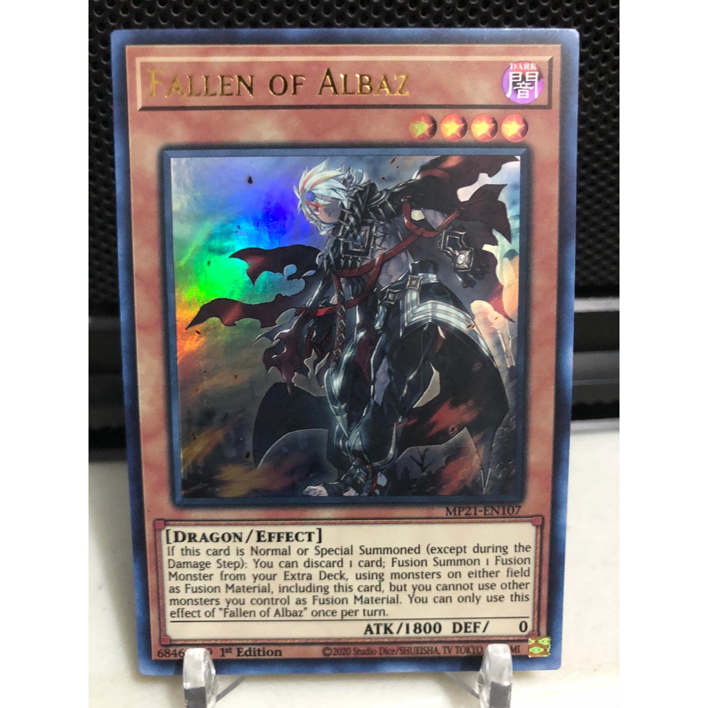 Thẻ Bài Yugioh Chính Hãng | Fallen Of Albaz | RA01 Ultra Rare | Việt Nam