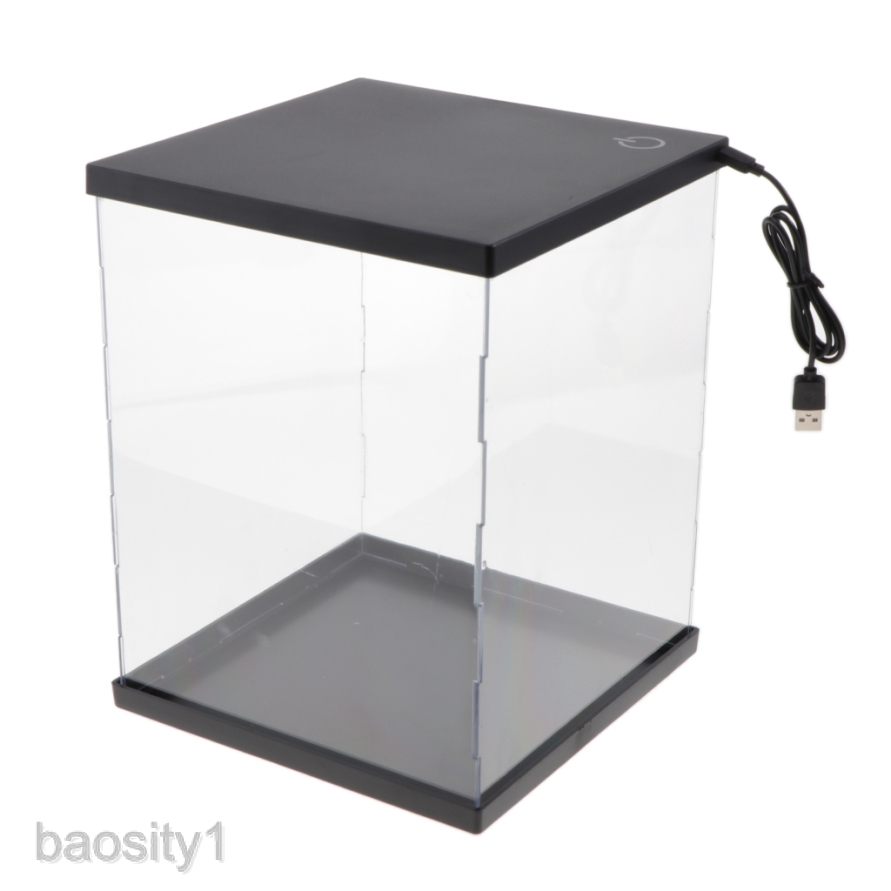 Acrylic Display Case Box Countertop Box Cube Organizer For Mg Rg