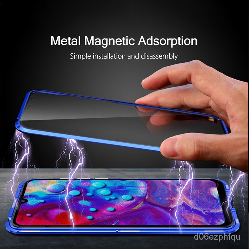 Flip Magnetic Metal Phone For Oneplus 6 7 8 Pro 6T 7T 8T Tempered Glass 360 Cover One Plus 7 | Shopee Philippines