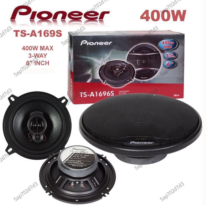 Pioneer TS-A1696S 6 inches Car Speaker PAIR Car Stereo Audio | Shopee ...