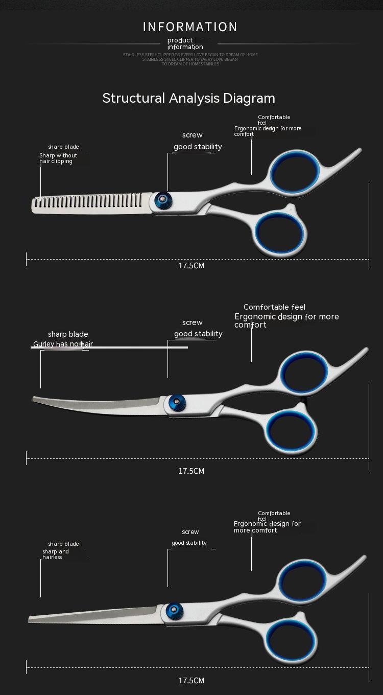 【Fast delivery】grooming scissors for dogs Pet Dog Seam Scissors Curved