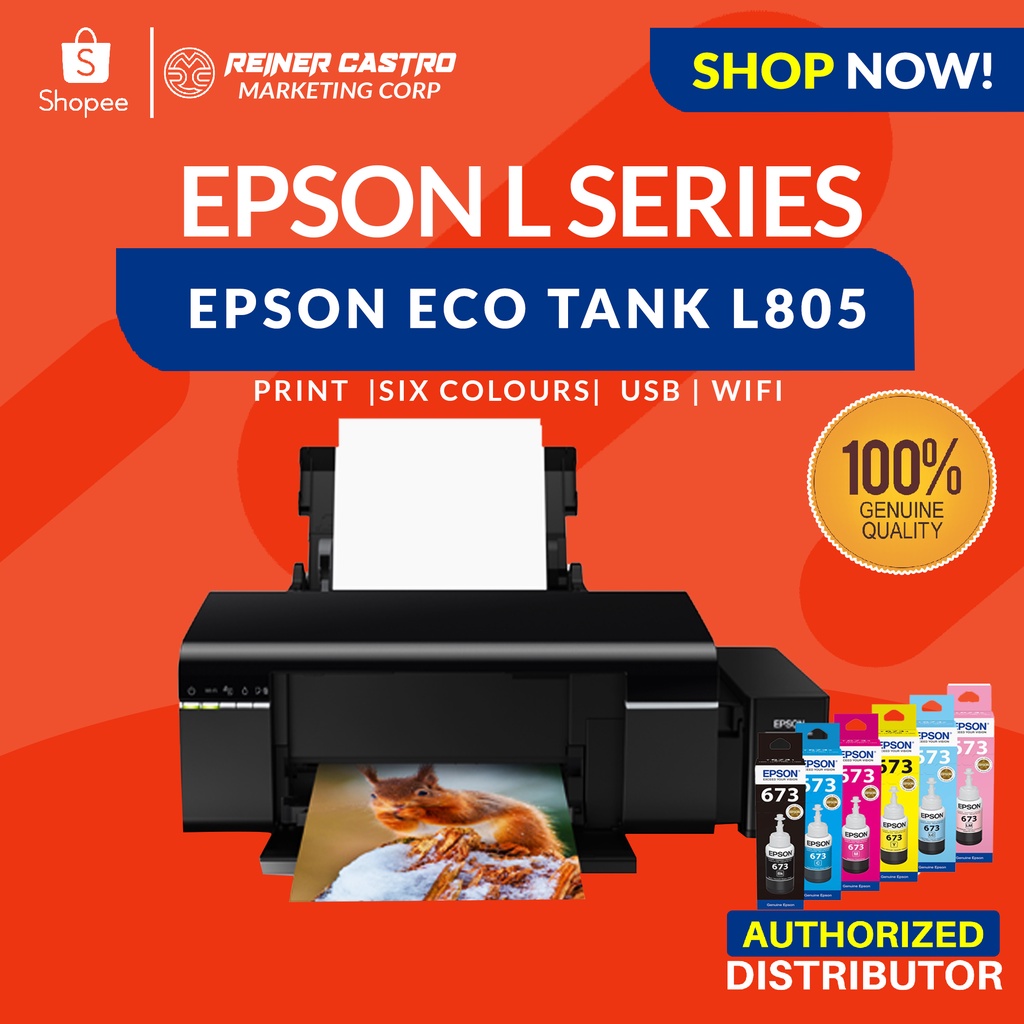 Epson L805 Wi Fi Photo Ink Tank Printer Shopee Philippines 8202