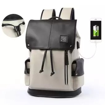 mens leather back packs