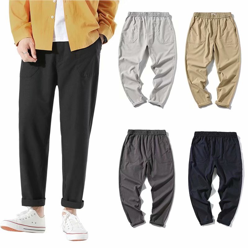 linen jean joggers men