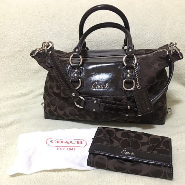 coach ashley signature satchel