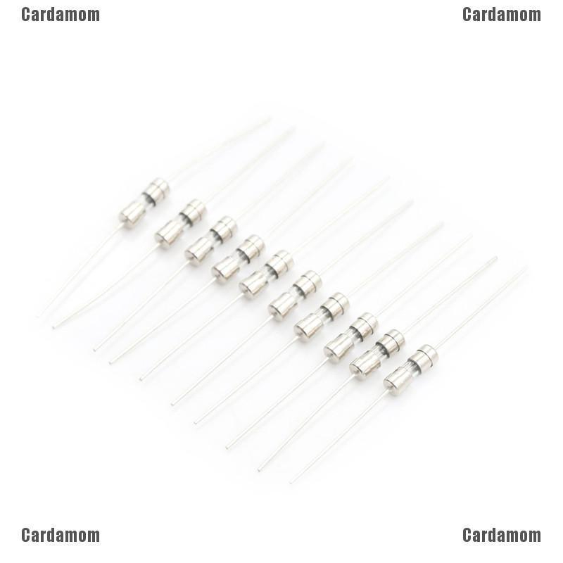 10pcs F1A/1.5A/2A/3A/5A Fast Blow Glass Tube Fuse Axial Leads 3.6 x 10mm 250V_sh