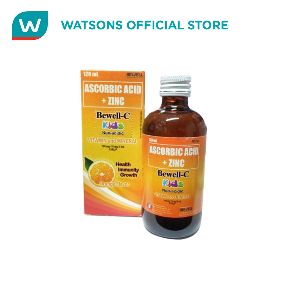 BEWELL C Kids Vitamin C Plus Zinc Syrup 120ml Shopee Philippines