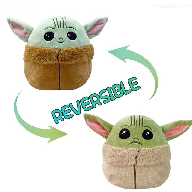 Disney Star Wars Mandalorians Double-Sided Flip Reversible Baby Yoda ...