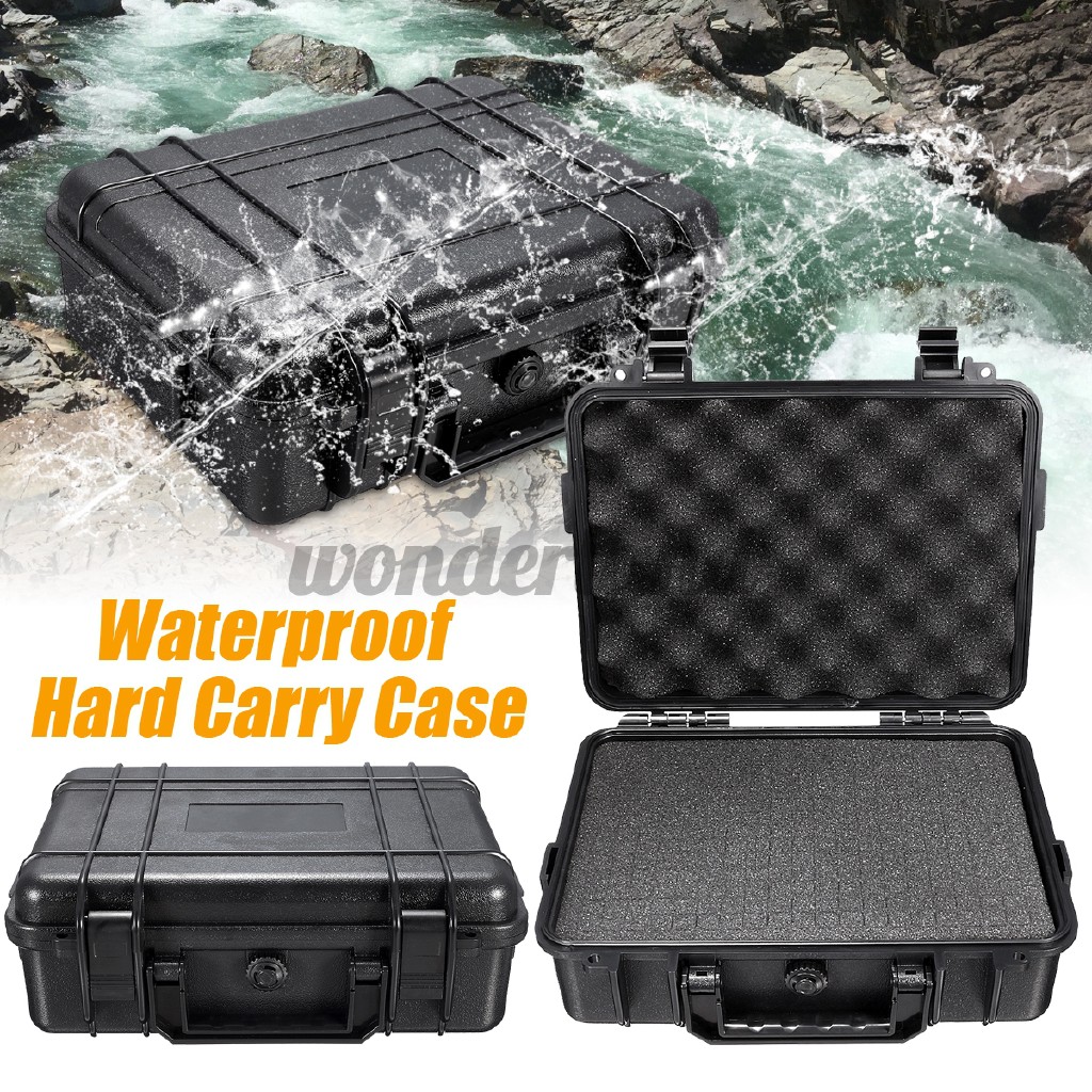 WONDERLAND 5 Sizes Waterproof Hard Carry Tool Case Bag Storage Box