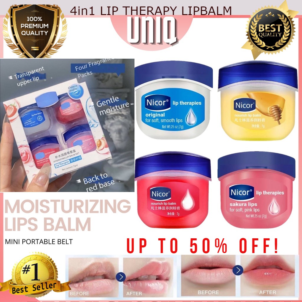 Vaseline Lipbalm Set AntiCracking Moisturizing Repair Lip Balm Set