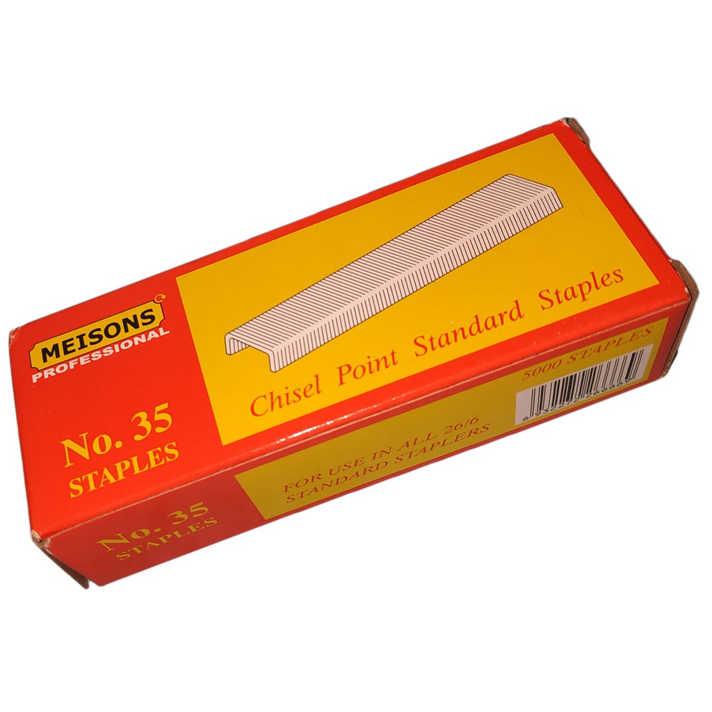 MEISONS Staple wire no. 35 for use in 26/6 standard staplers Shopee