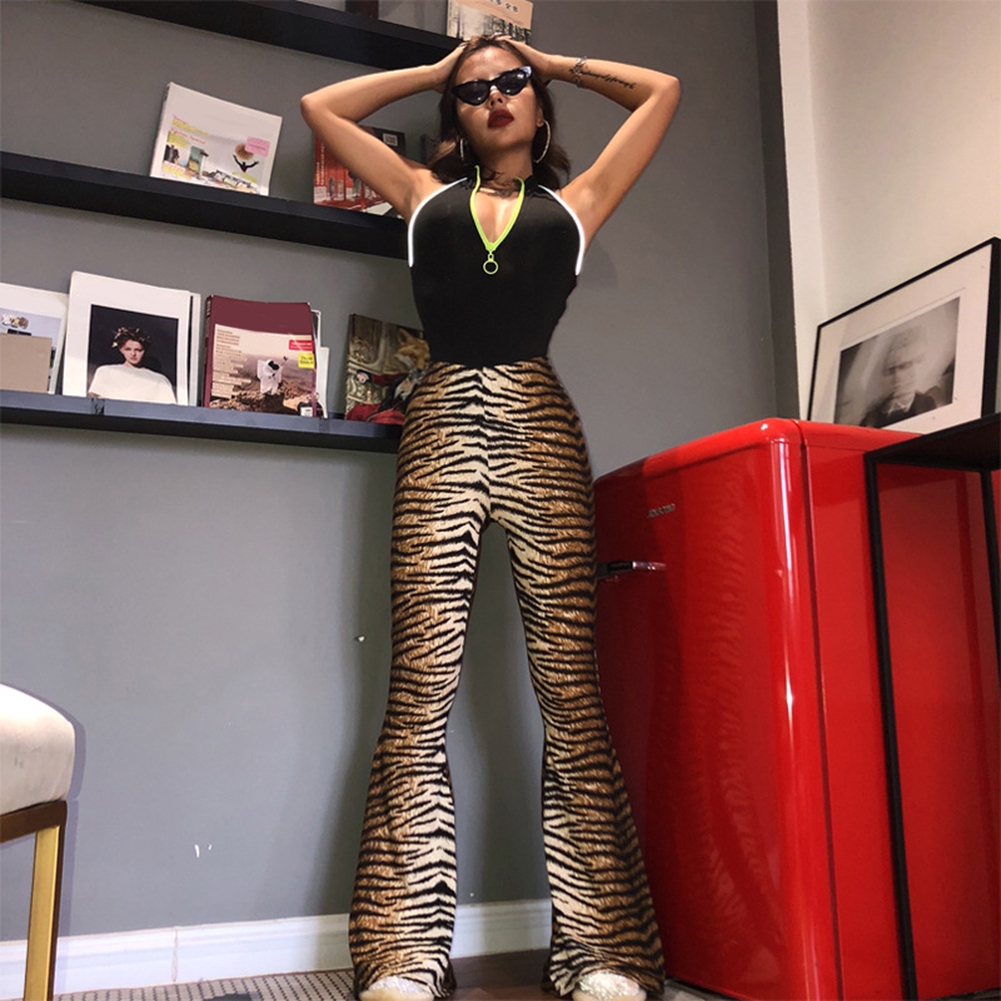 high waisted cheetah pants