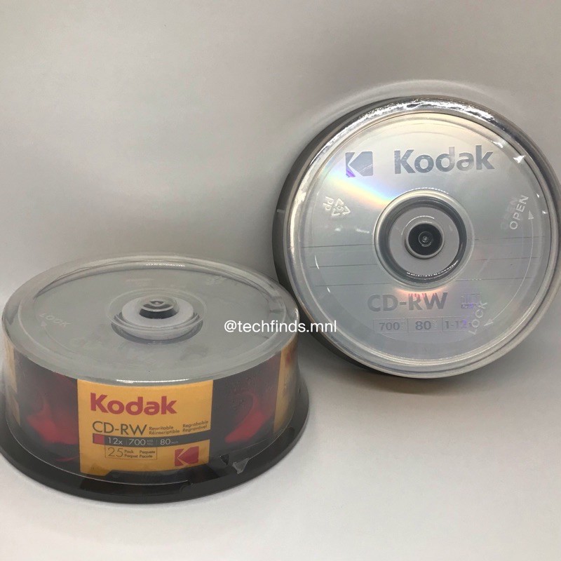 Kodak CDRW / CDRW 700MB Blank Disc (25 PCS.) Shopee Philippines